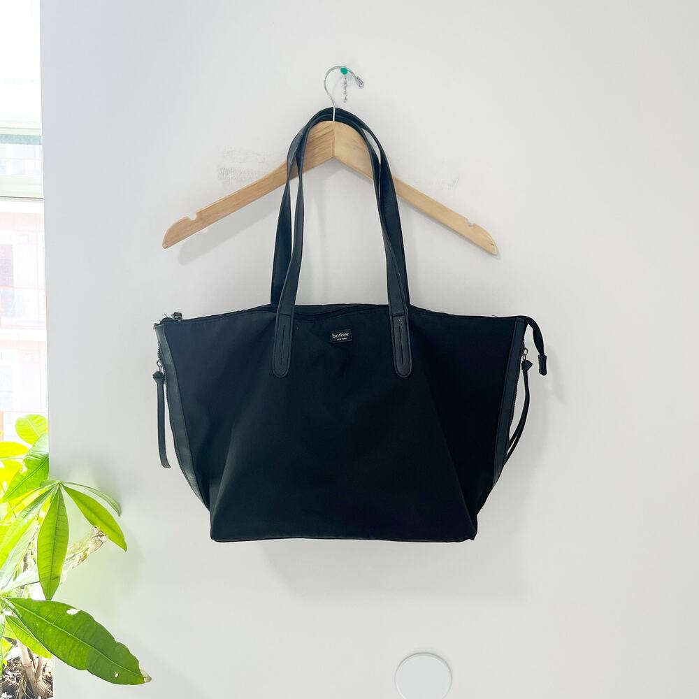 Botkier Black Nylon Zip Tote Bag